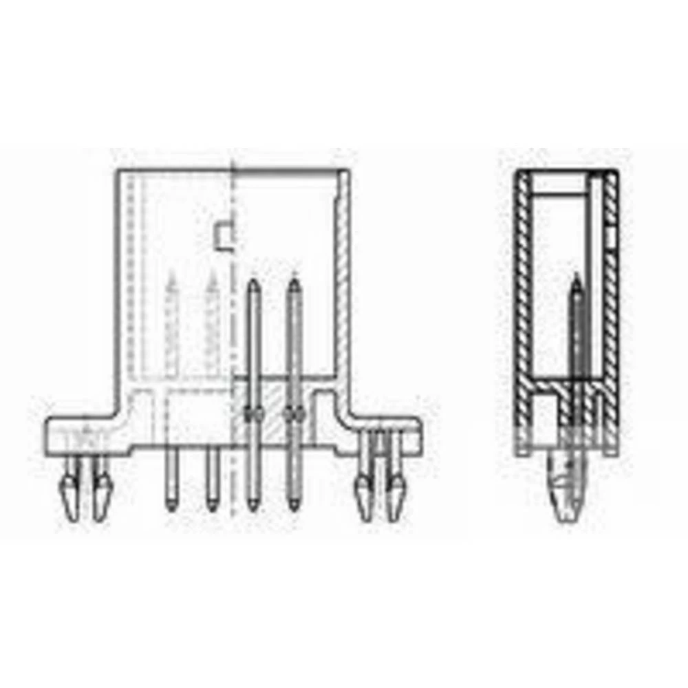 TE Connectivity AMPMODU Shrouded HeadersAMPMODU Shrouded Headers 966313-1 AMP slika