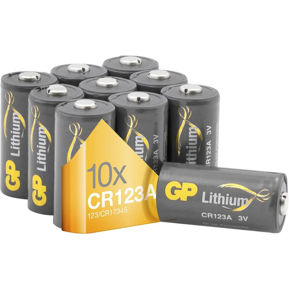 GP Batteries GPCR123A fotobaterije cr-123a litijev 1400 mAh 3 V 10 St. slika