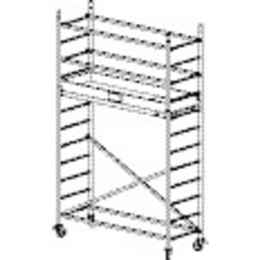 Sinterbronze (value.2976892) Skela Mobilna Radna visina (maks.): 4.30 m Krause ProTec 910097 Srebrna 65 kg slika