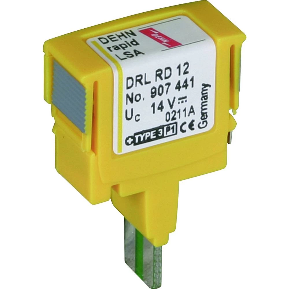 DEHN 907441 Überspannungsableiter DEHNrapid LSA Schutzstecker für 1 Doppelader Un 12V utikač za prenaponsku zaštitu   10 kA  1 St. slika