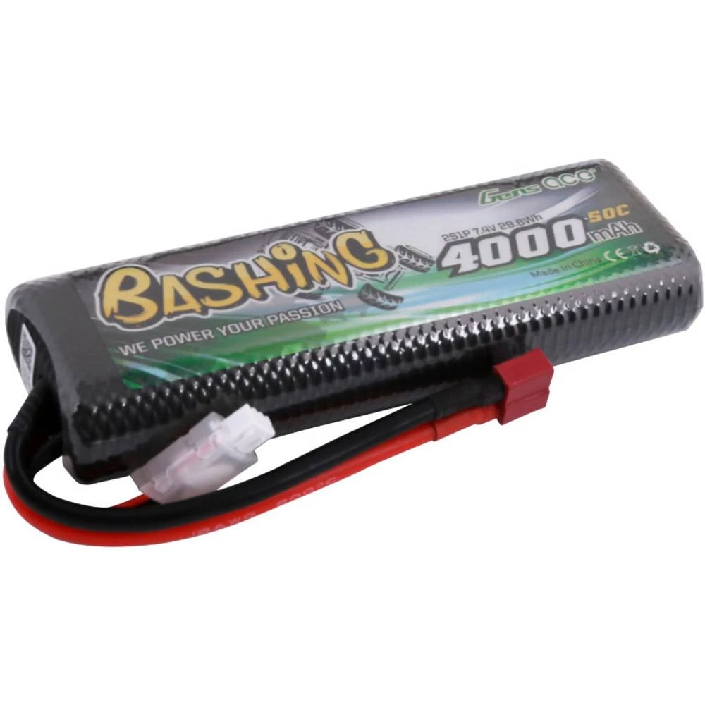 LiPo akumulatorski paket za modele 7.4 V 4000 mAh Broj ćelija: 2 50 C Gens ace Tvrdo kućište Sustav T-konektora slika