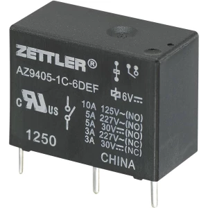 Zettler Electronics AZ9405-1C-12DEF Printrelais 12 V/DC 10 A 1 preklopni kontakt 1 kom. slika