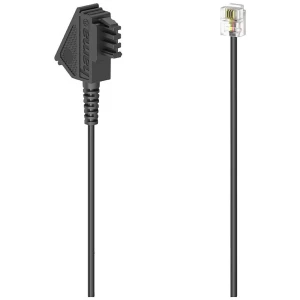 Hama DSL priključni kabel [1x muški konektor TAE-F - 1x RJ45-muški konektor 8p2c] 3 m crna slika
