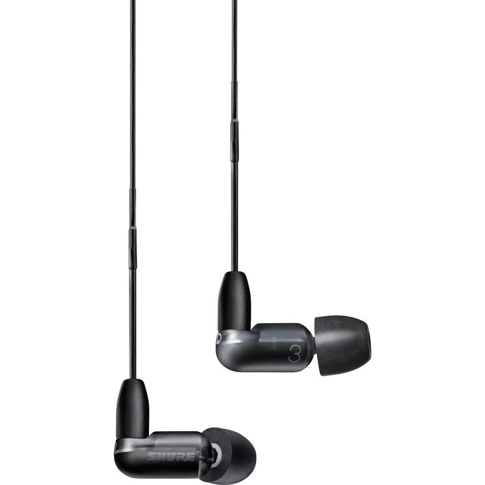 Shure AONIC 3 in ear slušalice u ušima crna slika