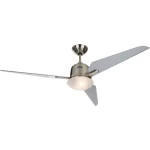 Stropni ventilator CasaFan Eco Aviatos 132 BN-SL (Ø) 132 cm Boja krila: Srebrno-siva Kućište: Krom (brušeni) boja