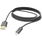 Hama USB kabel za punjenje USB 2.0 Apple Lightning utikač, USB-A utikač 3.00 m crna 00201582