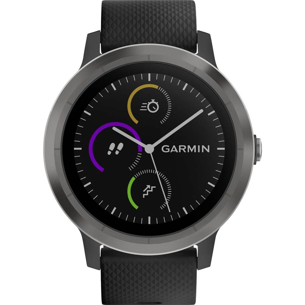GPS monitor, otkucaji srca s ugrađenim senzorom Garmin vivoactive 3 black M/L Gunmetal L Gun metal slika