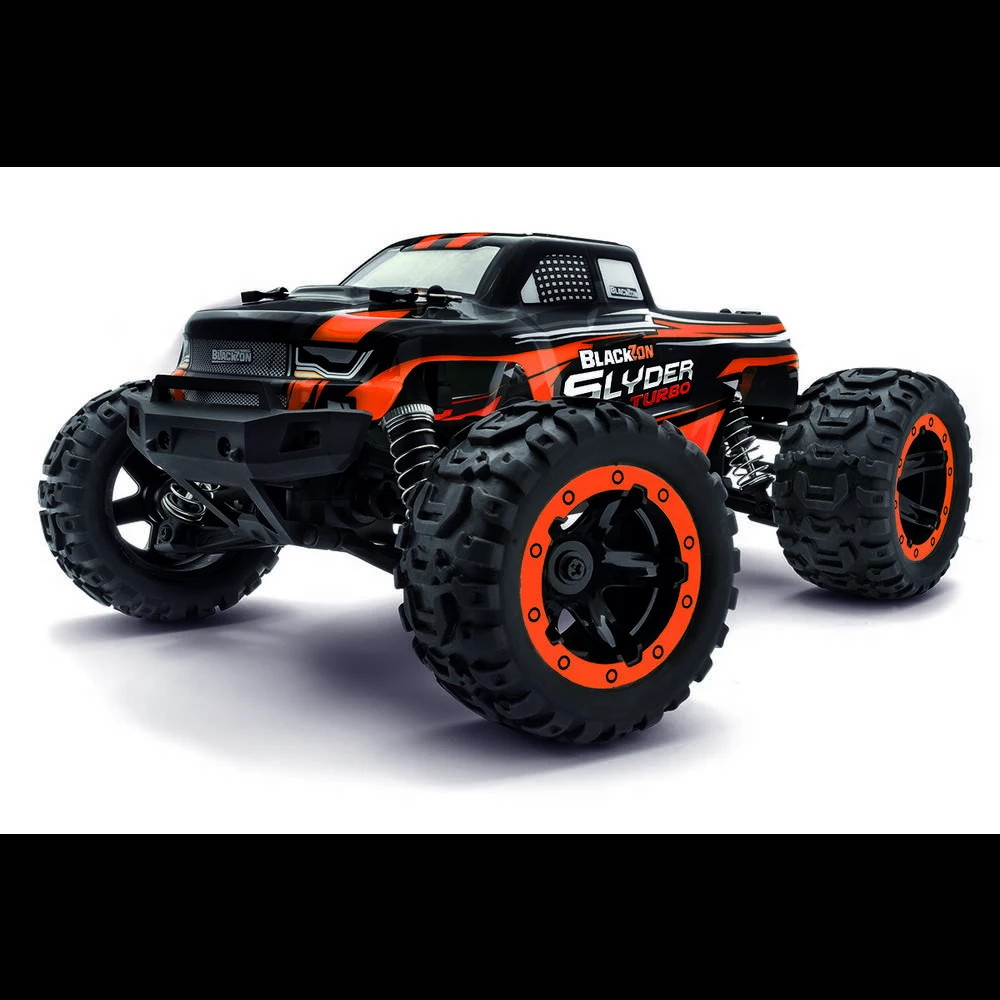 Blackzon narančasta bez četkica 1:16 RC model automobila električni monstertruck pogon na sva četiri kotača (4wd) 2,4 GH slika
