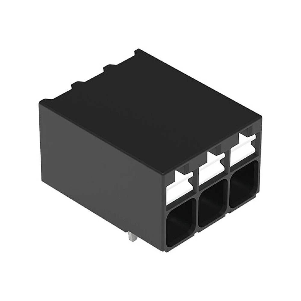THR PCB terminal, potiskivači, 1,5 mm², Korak 3,5 mm, 3 stup, ugurati CAGE CLAMP®, duljina lemne igle 1,5 mm, 1,50 mm², crno WAGO 2086-1223/300-000 stezaljka za tiskane ploče 1.50 mm² Broj polova (... slika