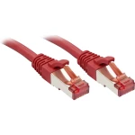 LINDY 47737 RJ45 mrežni kabel, Patch kabel cat 6 S/FTP 7.50 m crvena sa zaštitom za nosić 1 St.