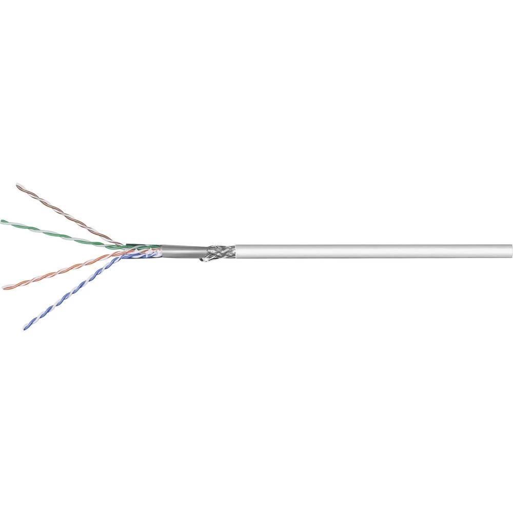 Mrežni kabel CAT 5e SF/UTP 4 x 2 x 0.20 mm&sup2; Siva Goobay 68709 100 m slika