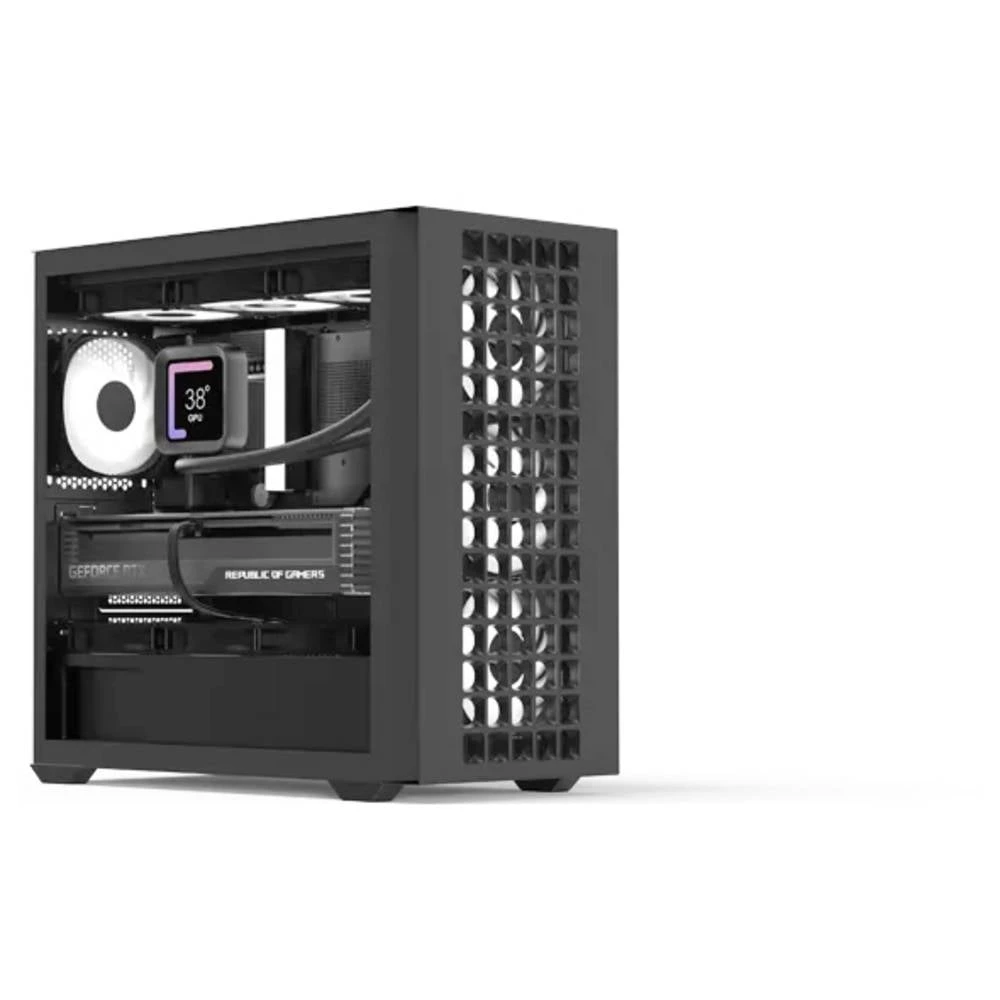 AeroCool D302A-G-BK mini-tower kućište za računala crna, bijela slika