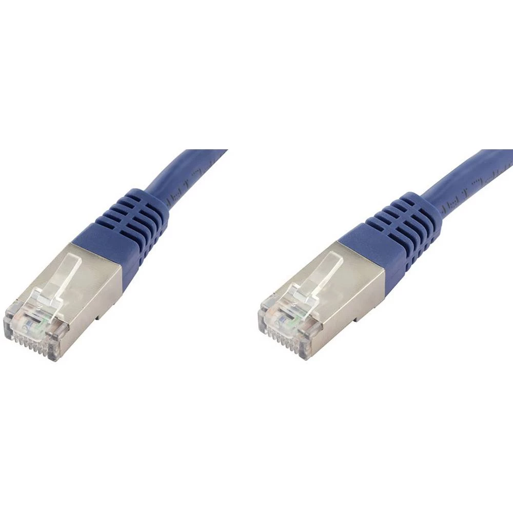 LAN (RJ45) Mreža Priključni kabel CAT 6 S/FTP 5 m Plava Dvostruko zaštićen econ connect slika