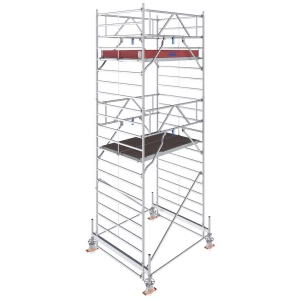 Krause 783035 FahrGerüst aluminij na roli mobilna Radna visina (maks.): 6.50 m srebrna 219.5 kg slika