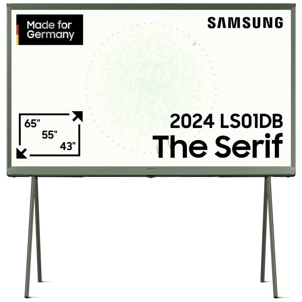 Samsung QLED 4K "The Serif" LS01DB QLED-TV 138 cm 55 palac Energetska učinkovitost 2021 F (A - G) dvb-c, dvb-s2, DVB-T2, slika