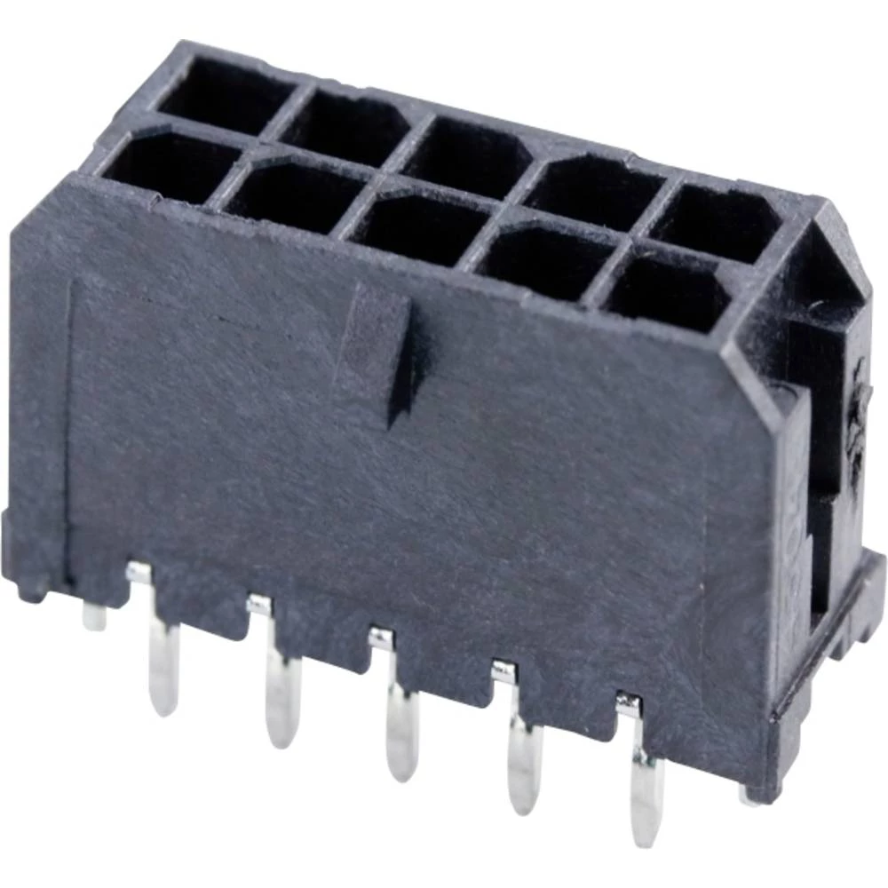 Molex ugradna standardna letva s muškim kontaktima  Ukupan broj polova 10 Raster: 3 mm 430451026 1 St. Tray slika
