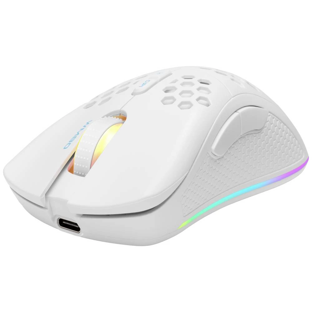 Deltaco Gaming GAM-120-W USB, bežično igraći miš optički  bijela slika