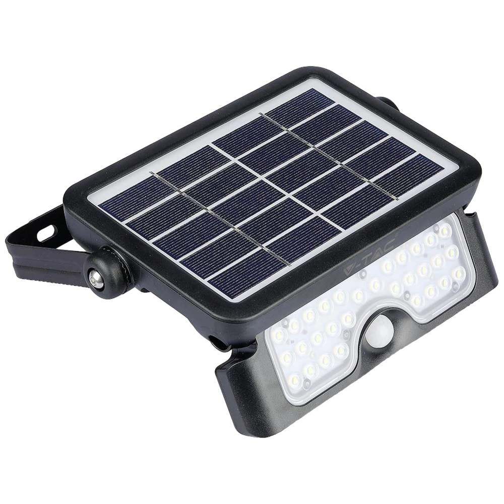 V-TAC solar svjetlo za vrt  VT-777-5 8547   LED 5.00 W dnevno svjetlo bijelo crna slika