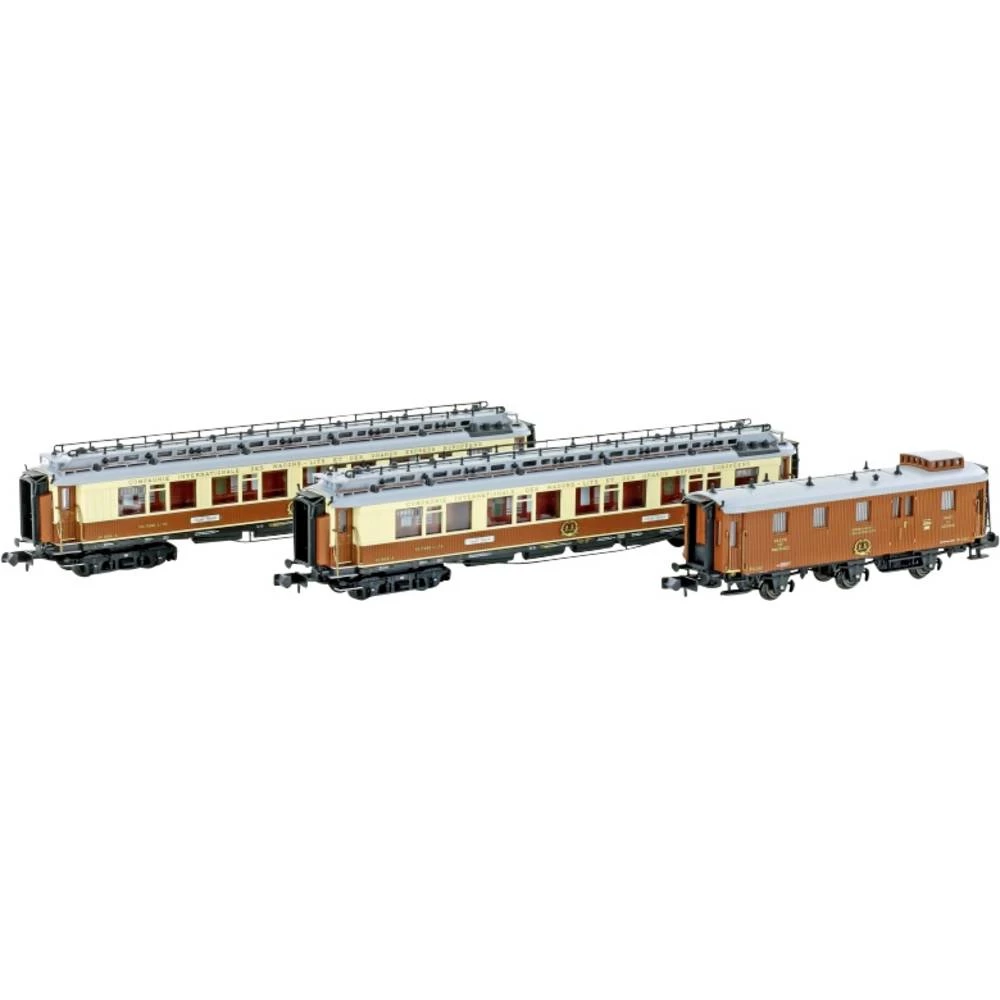 Hobbytrain H22102 N 3-dijelni CIWL set 1 Simplon-Express, Méditerranée Express set slika