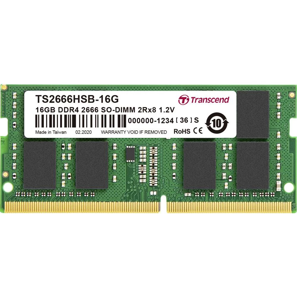 Transcend memorijski modul prijenosnog računala  TS2666HSB-16G 16 GB 1 x 16 GB DDR4-RAM 2666 MHz CL19 slika