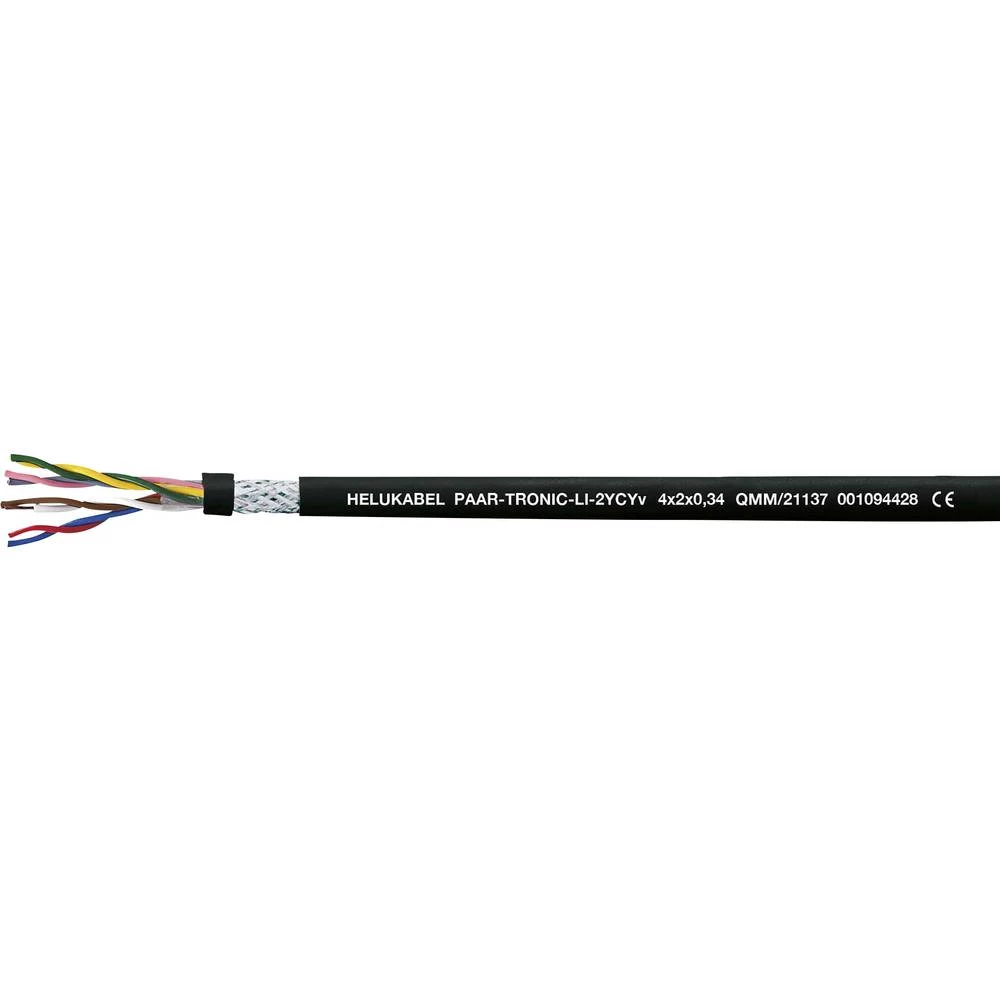 Helukabel 21137-1000 podatkovni kabel Li-2YCYv 4 x 2 x 0.34 mm² crna 1000 m slika