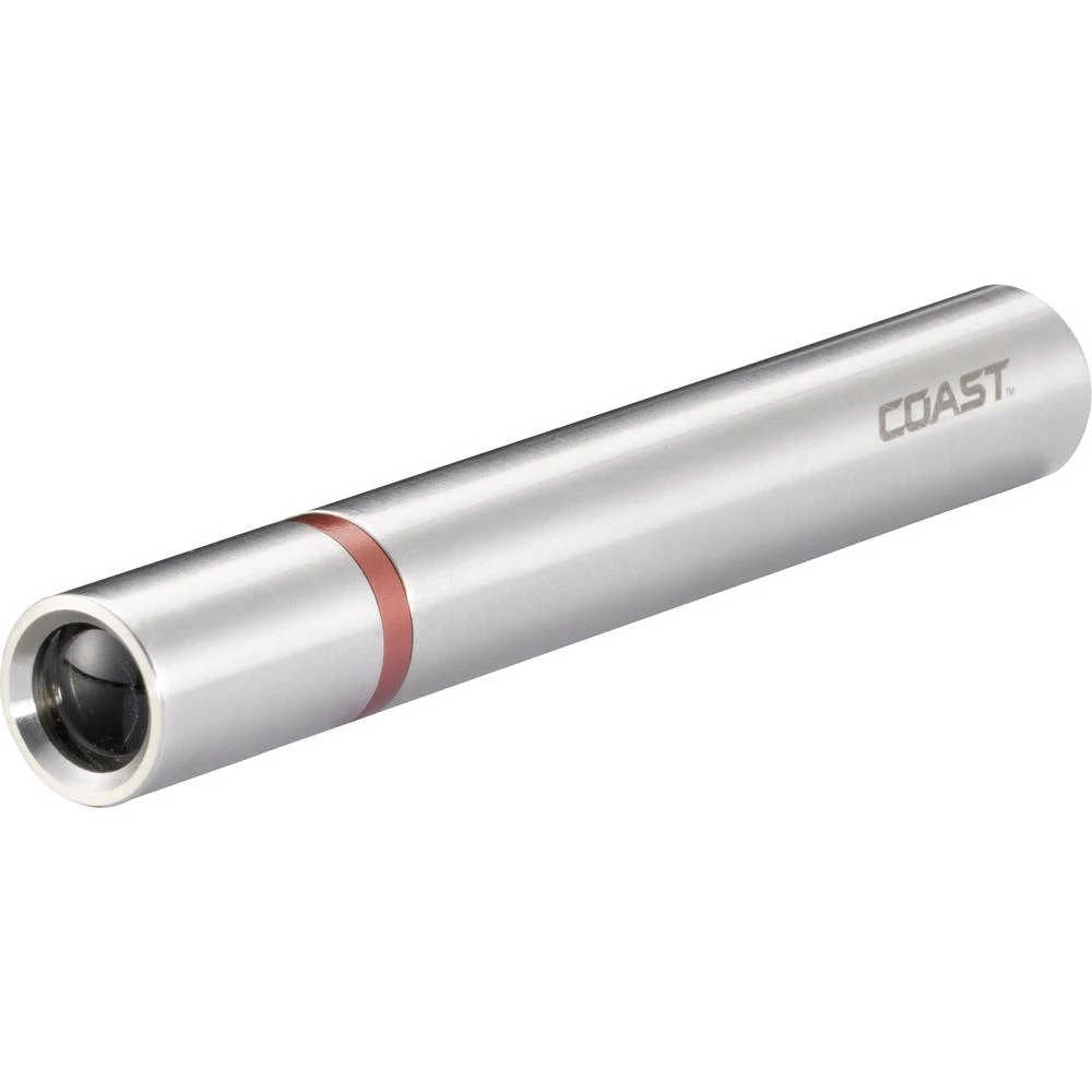 LED Mini džepna svjetiljka Coast A5 baterijski pogon 57 g Srebrna slika
