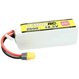 LemonRC lipo akumulatorski paket za modele 18.5 V 2600 mAh Broj ćelija: 5 35 C softcase XT60 slika