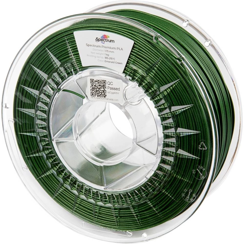 Spectrum Filaments 80183 PLA Glitter 3D pisač filament PLA svjetlucavi bez iskrivljenja 1.75 mm 1000 g Emerald Green, sm slika