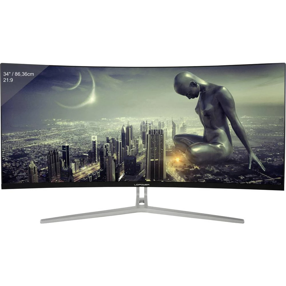 Ekran za igranje 86.4 cm (34 ") LC Power LC-M34-UWQHD-100-C ATT.CALC.EEK B (A++ - E) 3440 x 1440 piksel UWQHD 4 ms HDMI&trade;, slika