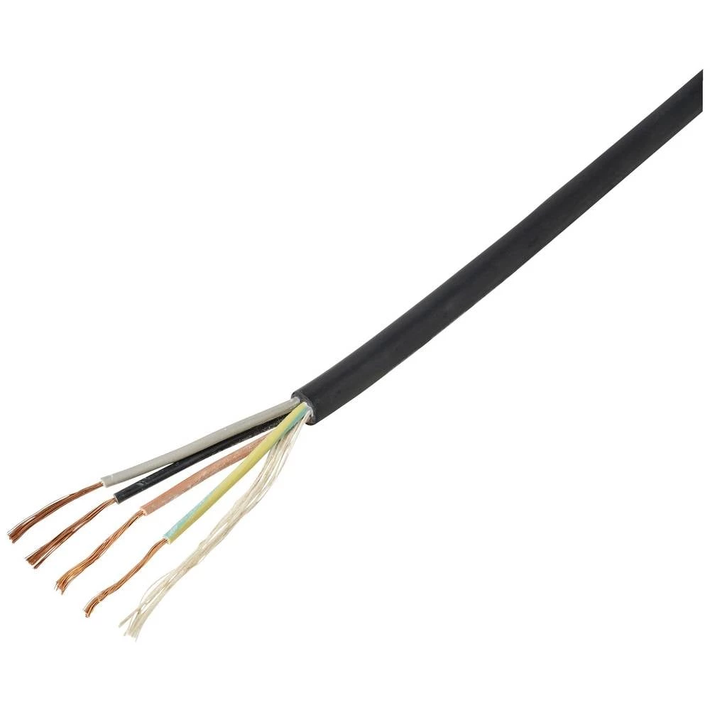 TRU COMPONENTS TC-11594944 gumeni kabel H07RN-F 4 x 1.5 mm² crna Roba na metre slika