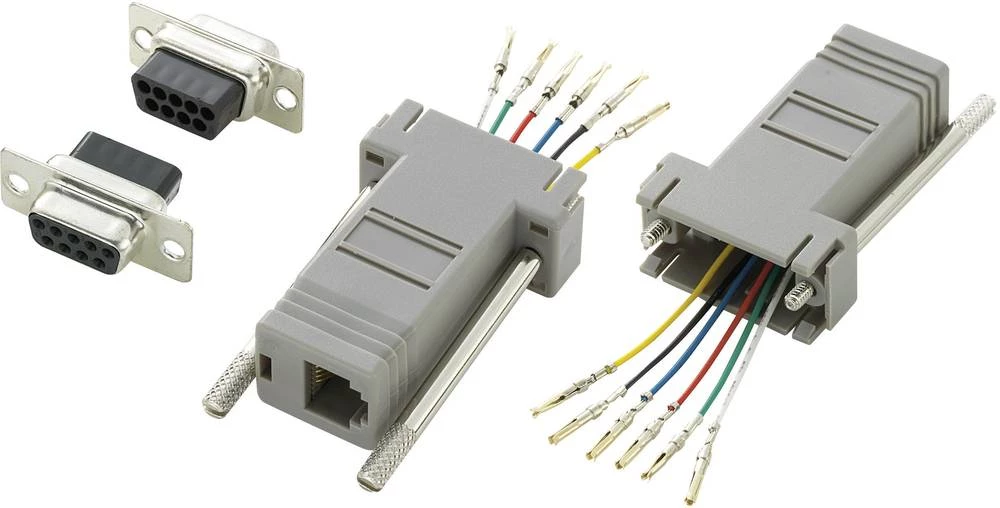 D-SUB adapter 9-polni ženski konektor D-SUB - Ženski konektor RJ12 TRU COMPONENTS 1 ST slika