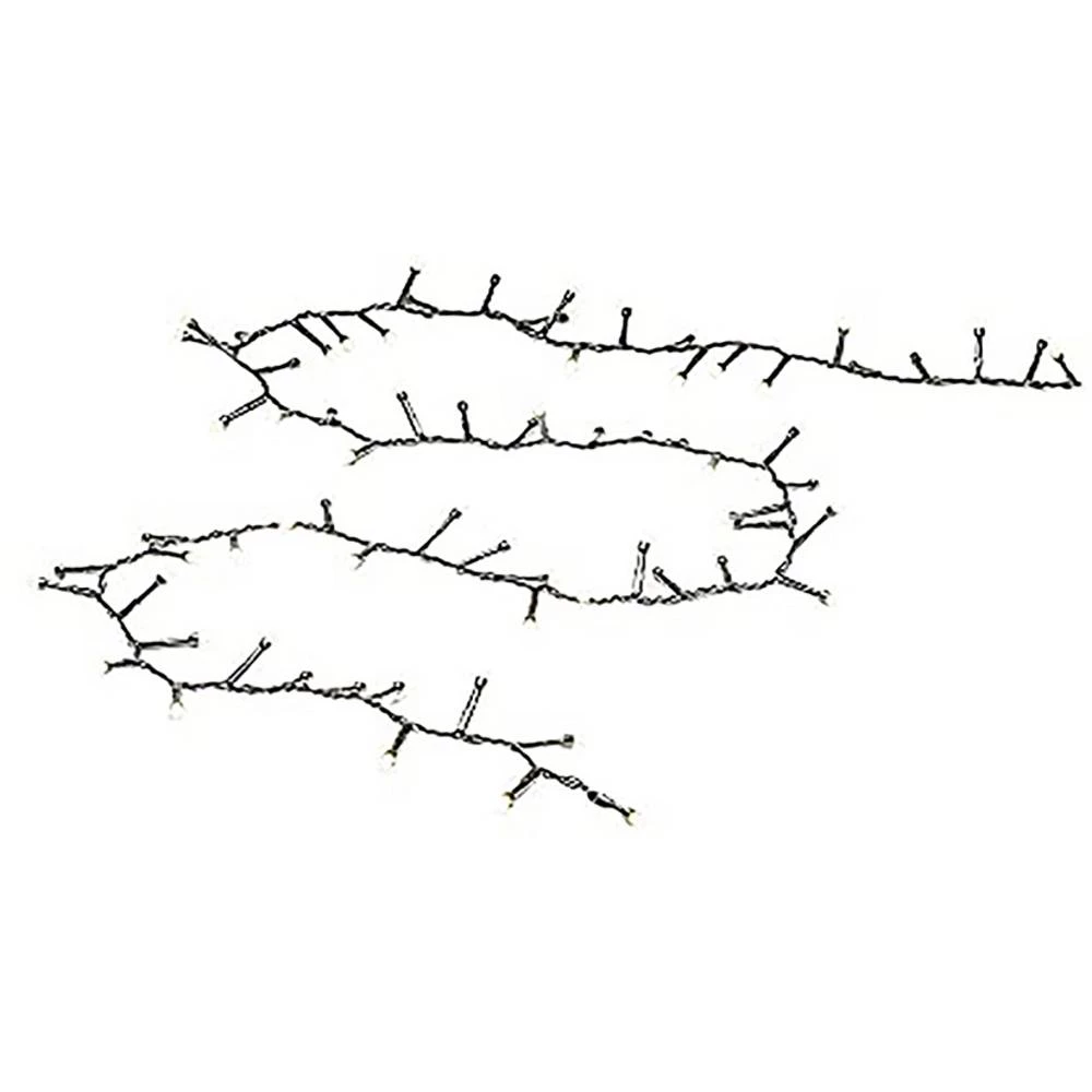 Konstsmide 3868-130 sustav svjetlosnog lanca  vani Energetska učinkovitost 2021: F (A - G) strujni pogon Broj žarulja 600 LED toplo bijela Osvjetljena duljina: 13.18 m smrznuto slika