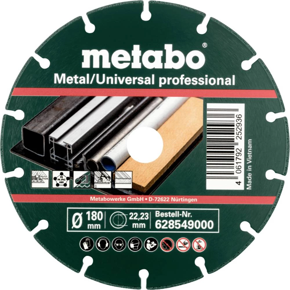 Metabo 628549000 dijamantna rezna ploča 180 mm 10 kom. metal (pocinčani) slika