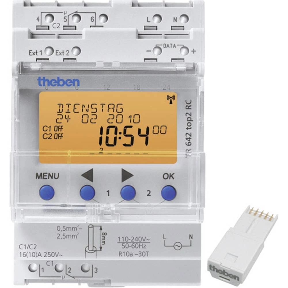 Uklopni sat Theben TR 642 top2 RC 110 V slika