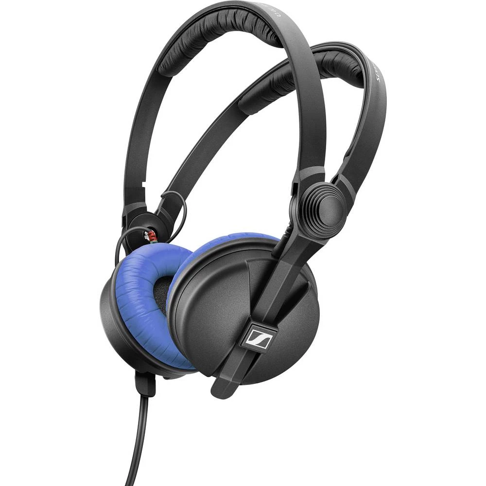 Sennheiser HD 25 Blue dj on ear slušalice na ušima plava boja slika