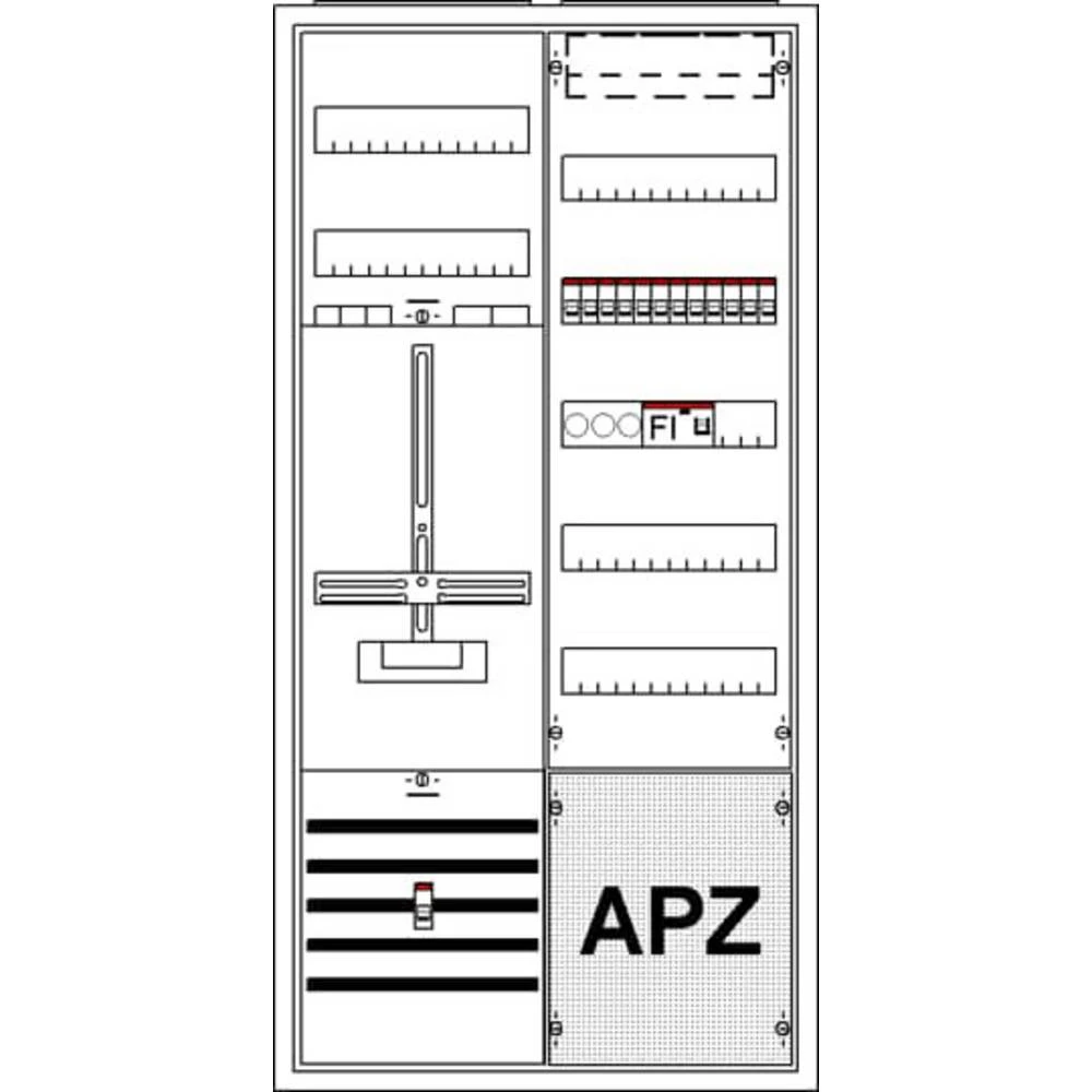 Striebel & John 2CPX035923R9999 KS243ZK ormar za brojilo   Broj redova = 2 slika