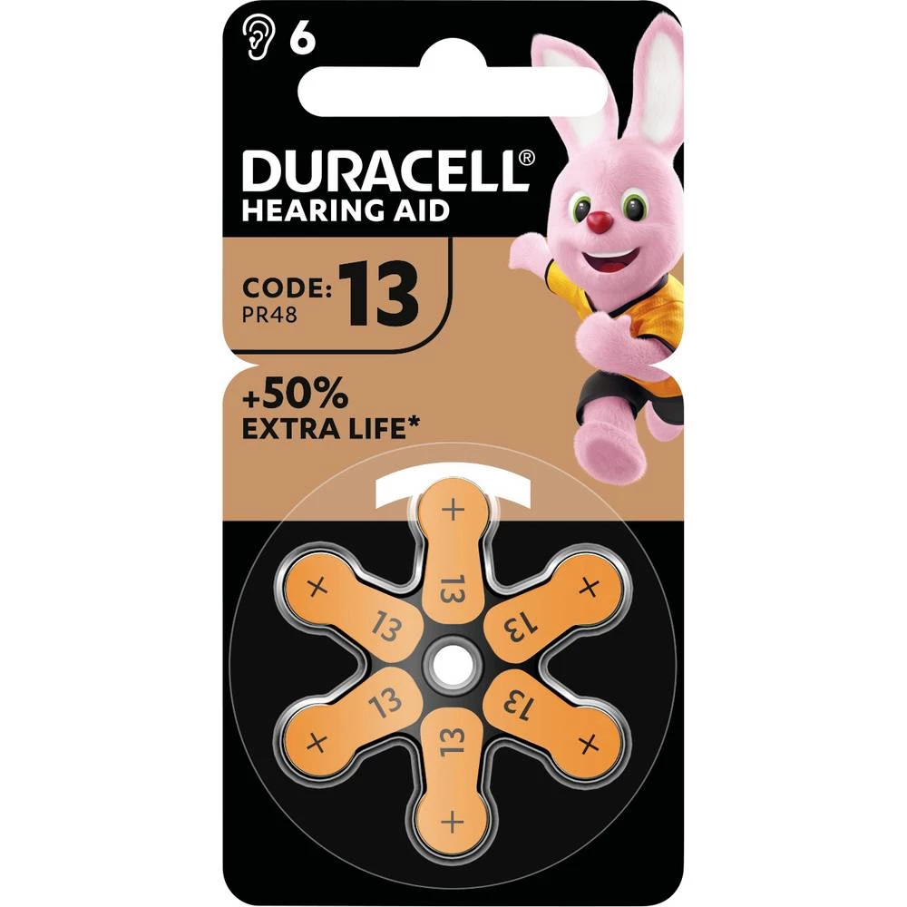 Duracell baterija za slušni aparat ZA 13 1.45 V 1 kom. 290 mAh cink-zračni Batterie slika