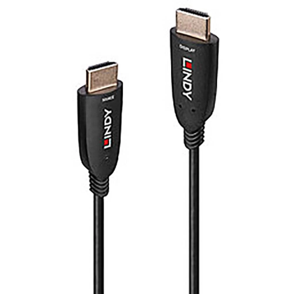 LINDY HDMI priključni kabel HDMI A utikač 15.00 m crna 38511 HDMI kabel slika
