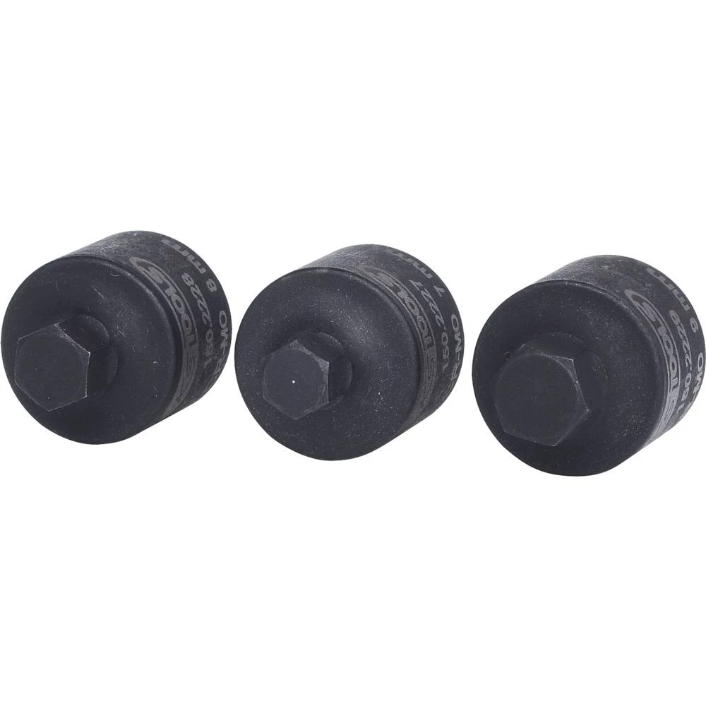 KS Tools 150.2225 3/8" set nasadnika kočione čeljusti, 3 kom slika