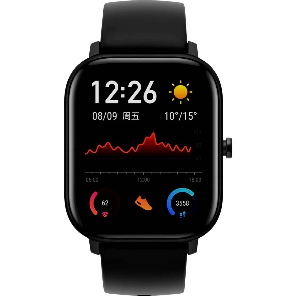 uređaj za praćenje aktivnosti Amazfit GTS crna (mat) slika