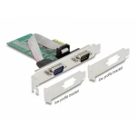 Delock 89555 2 ulaza serijska utična kartica PCIe , RS232 PCIe x1