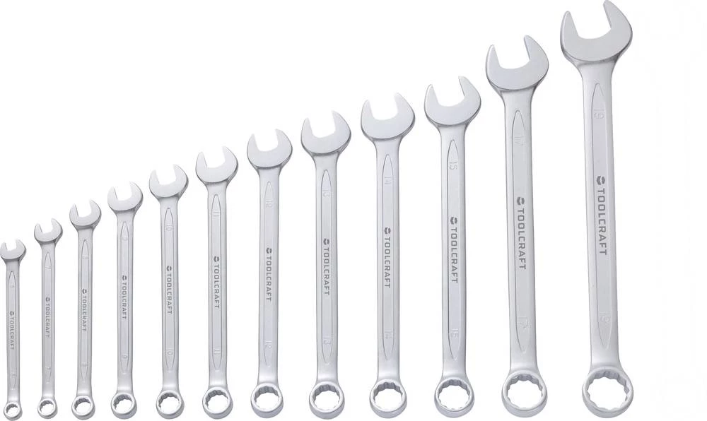 Prstenasti-viličasti ključ-set 12-dijelni 6 - 19 mm TOOLCRAFT 1553761 slika