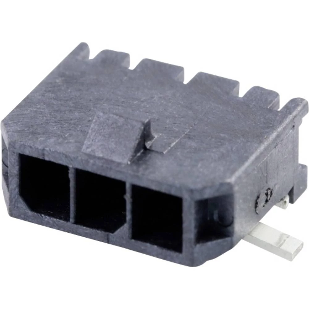 Molex 436500313 2880 pcs Micro-Fit 3.0 Right-Angle Header, 3.00mm Pitch, Single Row, 3 Circuits, with Solder Tab, Gold, Glow-Wire slika