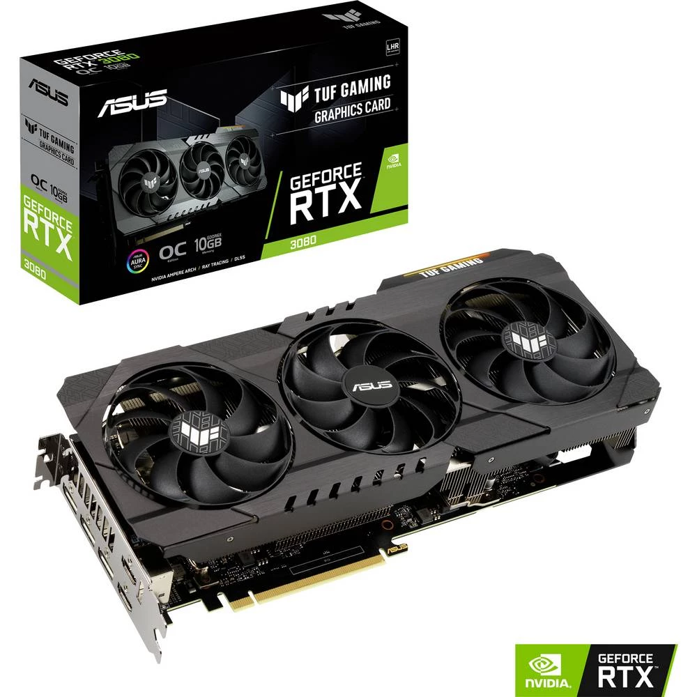 Asus grafička kartica Nvidia GeForce RTX 3080 Gaming Overclocked 10 GB GDDR6X-RAM PCIe x16 HDMI™, DisplayPort slika