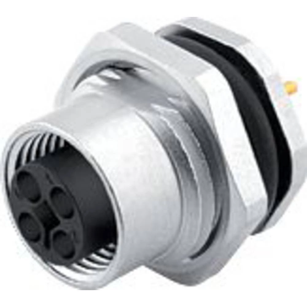 binder 09 0632 90 04-20 okrugli konektori žženski konektor, ravni, ženski konektor za prirubnicu Ukupan broj polova: 4 S slika