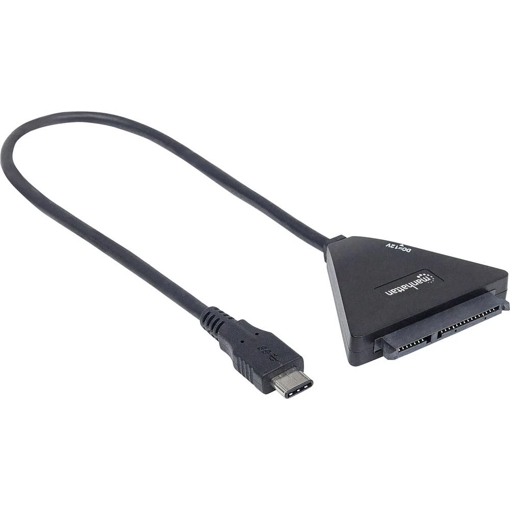 Tvrdi disk Adapter [1x USB 3.1 muški konektor AC - 1x Kombinirani muški konektor SATA, 15 + 7 polov] 0.35 m Crna Manhattan slika