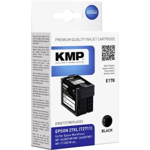 KMP Tinta zamijena Epson T2711, 27XL Kompatibilan Crn E178 1627,4001 slika