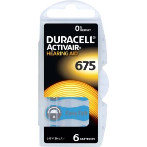 Duracell Activair 675 baterija za slušni aparat za 675 cink-zračni 630 mAh 1.45 V 6 St. slika