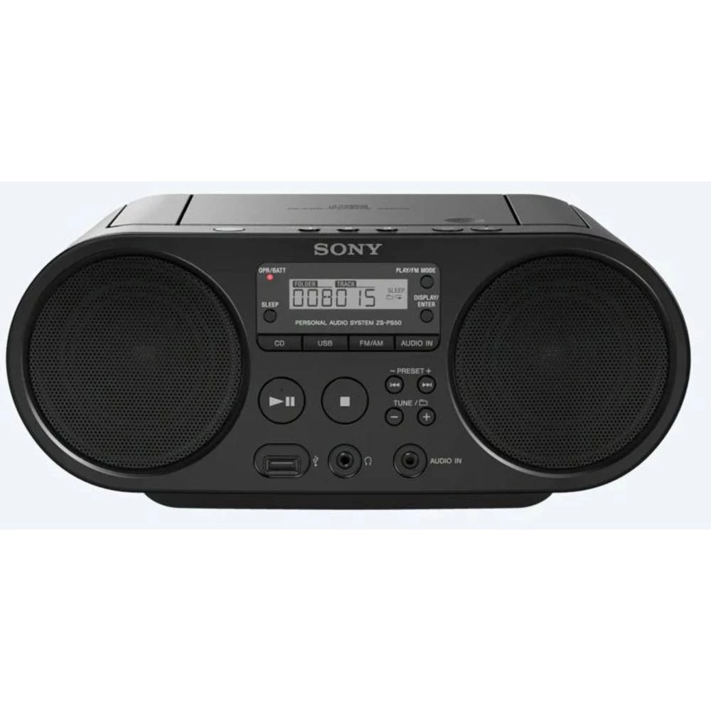 UKW CD radio Sony ZS-P50B CD, USB Crna slika