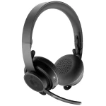 Logitech Zone Wireless računalo On Ear Headset bežični, Bluetooth® stereo crna smanjivanje šuma mikrofona, poništavanje